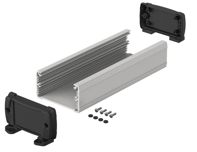 BOPLA ELPU 840-0200 DW (83847200.S7) - profil aluminiowy otwarty z pokrywą do montażu naściennego (80 x 42 x 200 mm)