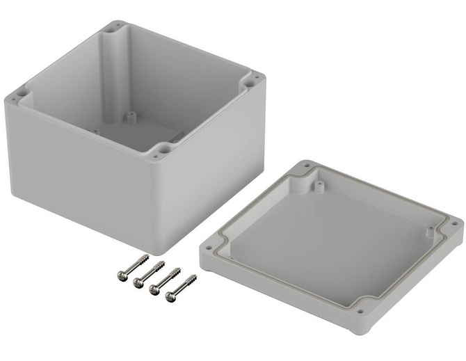 Bopla EM 227 F (62227200) - PC enclosure with a recess in the lid (122 x 120 x 87 mm)