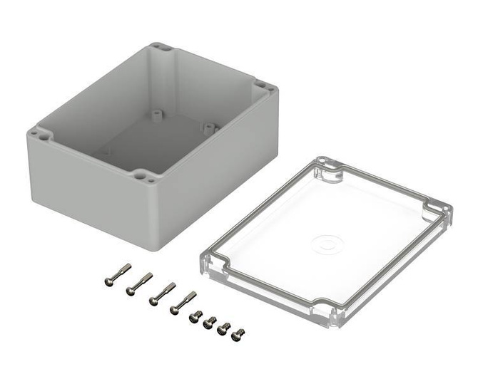 Bopla M 2381 G (02238300) - PC enclosure with crystal-clear lid (160 x 120 x 75 mm)