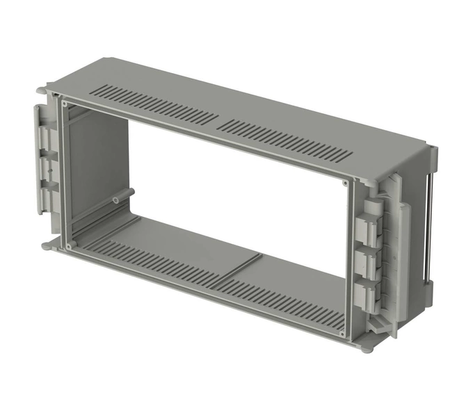 Bopla BC 7000 L-1 (79002100) - basic element 1.0 (88.25 mm deep) with air vents CombiCard 5000-7000 enclosure (323 x 146 x 88 mm, 3U 49HP)