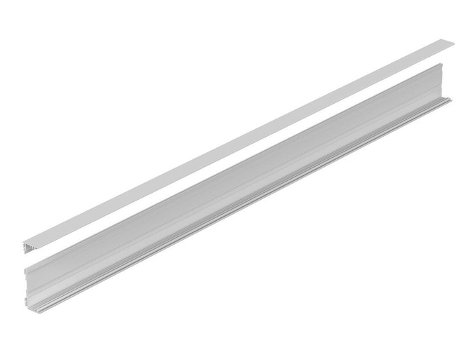 Bopla ARPG 75/31-1000 (87030000) - split profile of the Alurail enclosure base (25.5 x 75 x 990 mm)