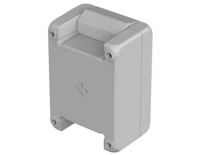 Bopla BA 100806 F SIL-7035 (00122125.SIL) - obudowa aluminiowa z wgłębieniem w pokrywie i uszczelką silikonową (121 x 86 x 60 mm)