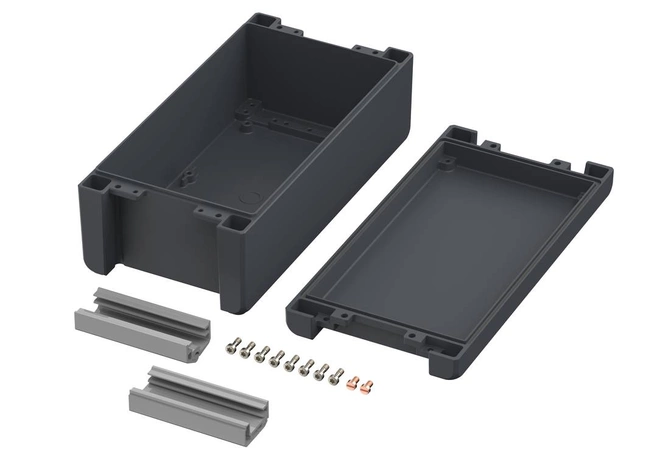 Bopla BA 241309-7024 (00115234) - enclosure with smooth lid, hinged (259 x 128 x 60 mm)