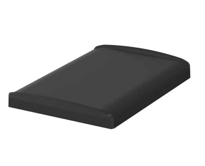 Bopla BOV 1712 FG-9005 - OT-9005-SILC (48414355.SILC) - BoVersa black plastic lid with full black design cover with silicone seal (170 x 120 x 21 mm)