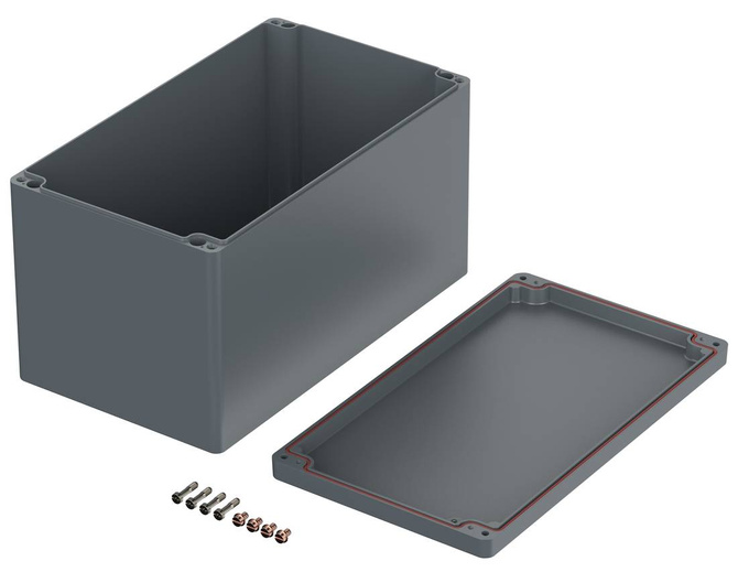 Bopla A 170 SIL (01170010) - aluminum enclosure with silicone seal (400 x 230 x 225 mm)