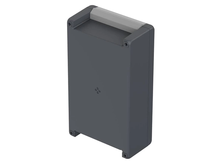 Bopla BA 281709 F-7024 (00126334) - aluminum enclosure with a recess in the cover and neoprene seal (299 x 173 x 90 mm)