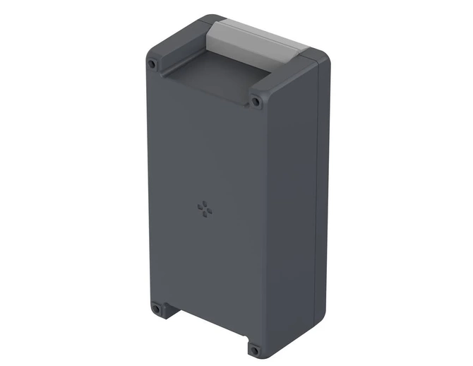 Bopla BA 241309 F SIL-7024 (00125234.SIL) - aluminum enclosure with a recess in the cover and silicone lid seal (259 x 128 x 90 mm)