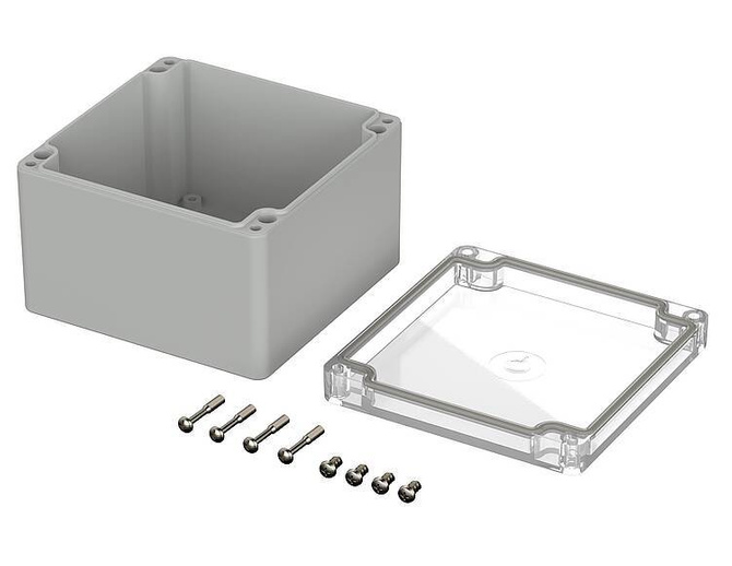 Bopla M 227 G (02227100) - PC enclosure with crystal-clear lid (122 x 120 x 85 mm)