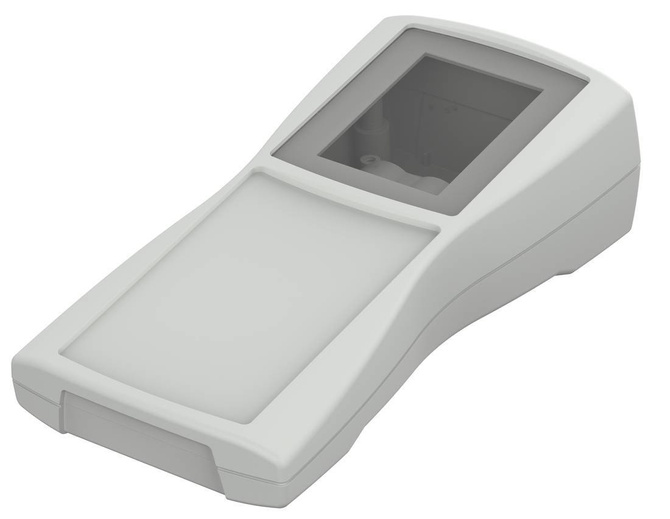 BOPLA BS 601 DIS-7035 (82601235) - obudowa z ABS z oknem wyświetlacza i pojemnikiem na baterie (159,4 x 77,9 x 33,5 mm)