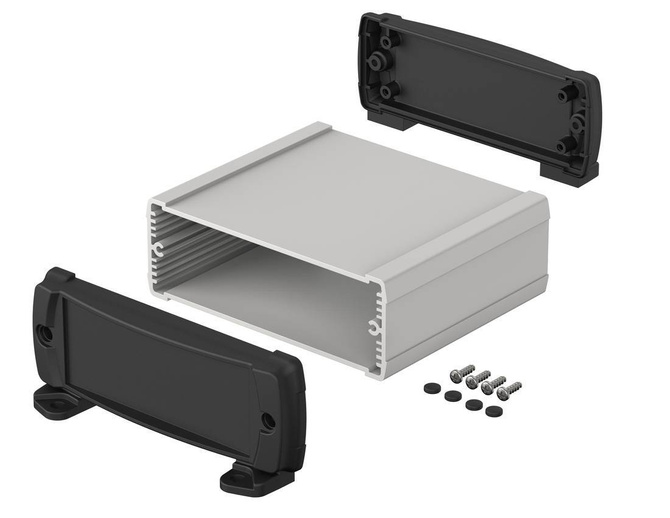 BOPLA ELP 1240-0100 DW (83124100.S7) - profil aluminiowy zamknięty z pokrywą do montażu naściennego (120 x 42 x 100 mm)