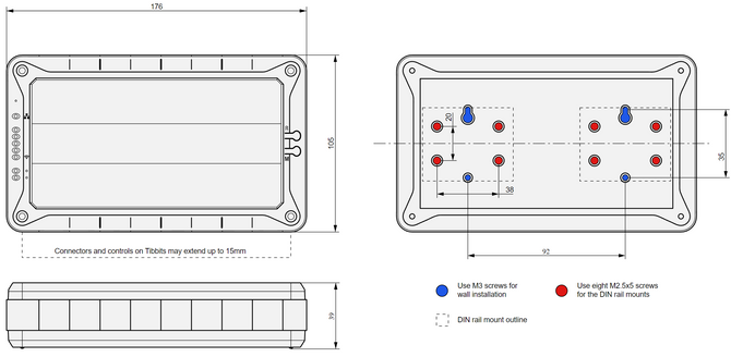Tibbo LTPB3-KIT - obudowa projektowa