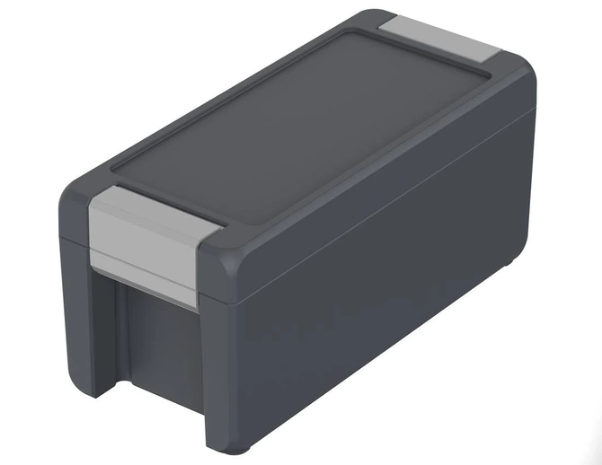 Bopla BA 180809 F-7024 (00124134) - aluminum enclosure with a recess in the cover and with neoprene seal (199 x 86 x 90 mm)