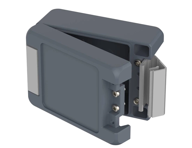 Bopla BA 100806 F-7024 (00122124) - aluminum enclosure with a recess in the cover and neoprene seal (121 x 86 x 60 mm)