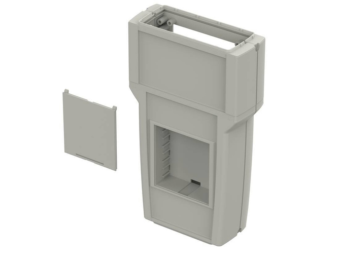 Bopla ART 655 DIS with BE 60 (34165592) - enclosure with membrene keypad area,display opening and battery compartment (204 x 110 x 41 mm)