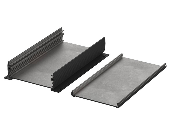 BOPLA ABPH 1600-0100 WL (84316100) - aluminium profile, horizontally-divided with wall brackets(169 x 52 x 100 mm)