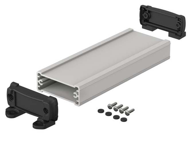 BOPLA ELP 620-0150 DW (83062150.S7) - profil aluminiowy zamknięty z pokrywą do montażu naściennego (57,5 x 22 x 150 mm)