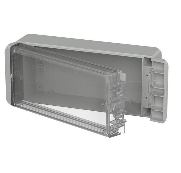 Bopla B 180806 PC-V0-G 7035 (96024125) - obudowa uniwersalna z przezroczystą pokrywą (191 x 80 x 60 mm)
