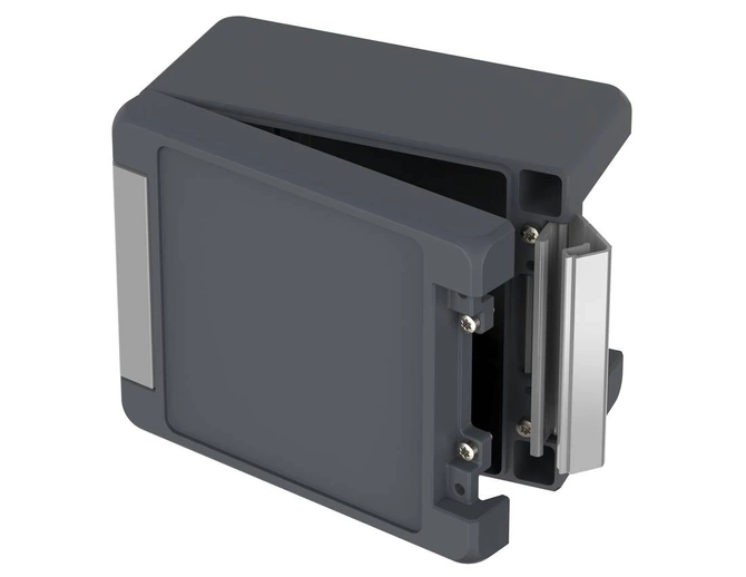 Bopla BA 141309 F-7024 (00123234) - aluminum enclosure with a recess in the cover and neoprene seal (159 x 128 x 90 mm)
