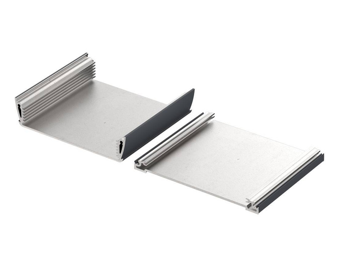 Bopla ASPH 1230-0100 7024 (94232100) - enclosure profiles, horizontally-divided (121 x 32.8 x 100 mm)