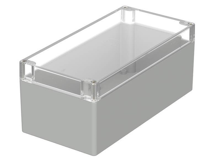 Bopla M 242 G (02242100) - PC enclosure with crystal-clear lid (240,5 x 120 x 100,5 mm)