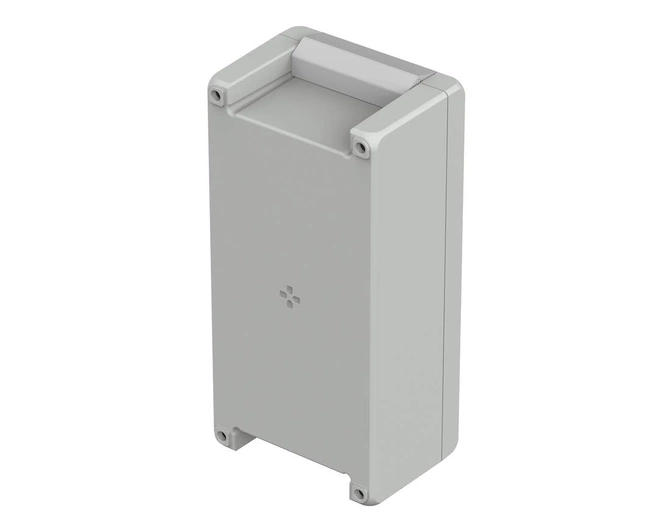 Bopla BA 241309 F SIL-7035 (00125235.SIL) - aluminum enclosure with a recess in the cover and silicone lid seal (259 x 128 x 60 mm)