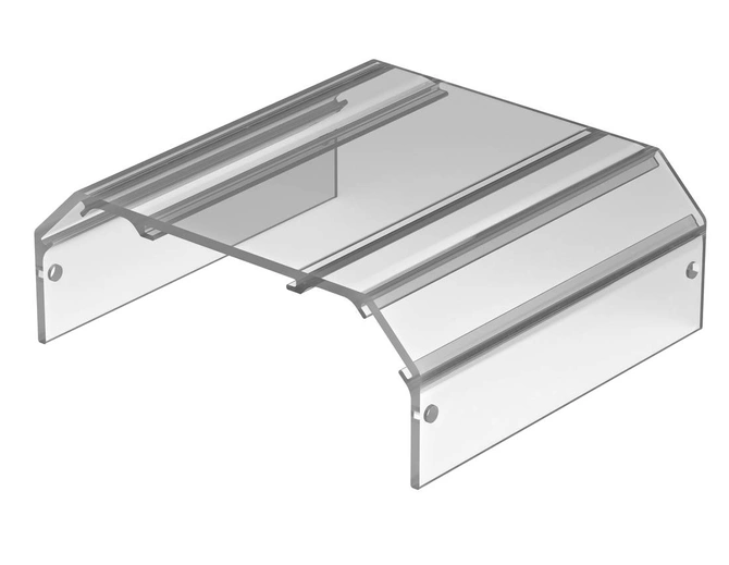 Bopla CRPM 92/34-100 (67292100) - transparent module Combirail cover (92 x 34 x 84)