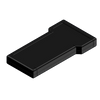 Teko - TBT series (TBT-1BK.9) - black handheld enclosure with battery compartment (210 x 116 x 25 mm)