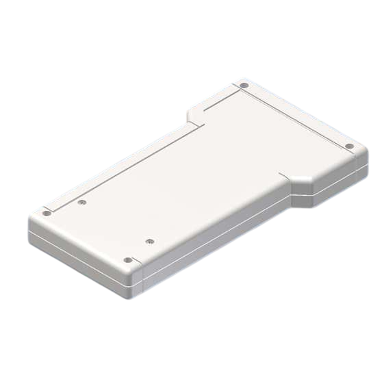 Teko - seria TBT (TBT-1BK.7) - obudowa ręczna w kolorze białym z pojemnikiem na baterie (210 x 116 x 25 mm)