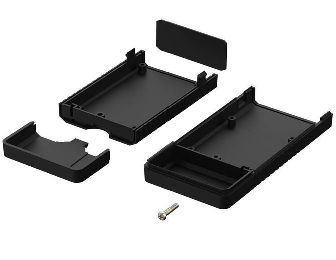 Bopla BOS 503-9005 (34503000) - hand-held enclosure with battery compartment (2 x 9V) and continous membrane keypad area (120 x 60 x 25 mm)