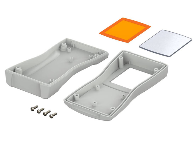 BOPLA BS 500 DIS-7035 (82500235) - ABS enclosure with display screen  (140.3 x 72.9 x 31.3 mm)