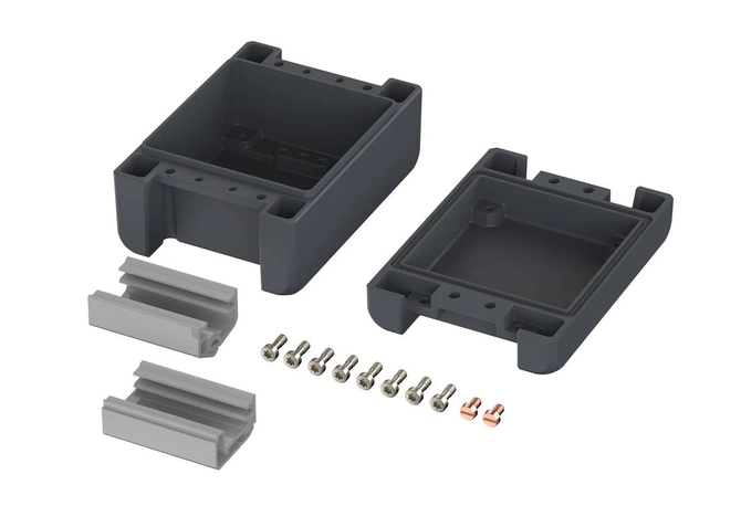 Bopla BA 100806-7024 (00112124) - enclosure with smooth lid, hinged (121 x 86 x 60 mm)