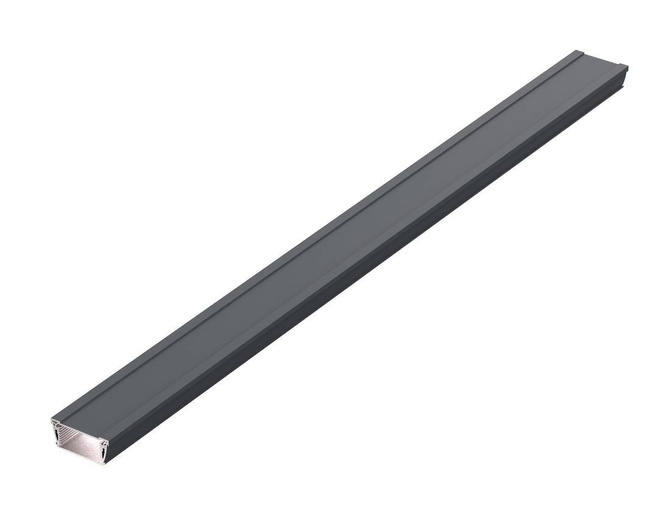 Bopla ASPH 830-1000 7024 (94212000) - asymetryczny profil aluminiowy półotwarty (74 x 32,8 x 1000 mm)