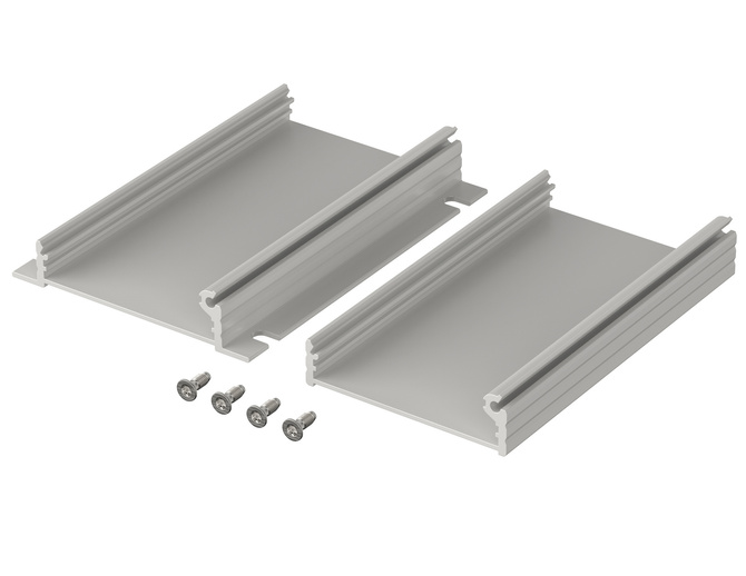 Bopla F 524-100 WL (97253100) - profil aluminiowy półotwarty do montażu naściennego (55,3 x 24,4 x 100 mm)