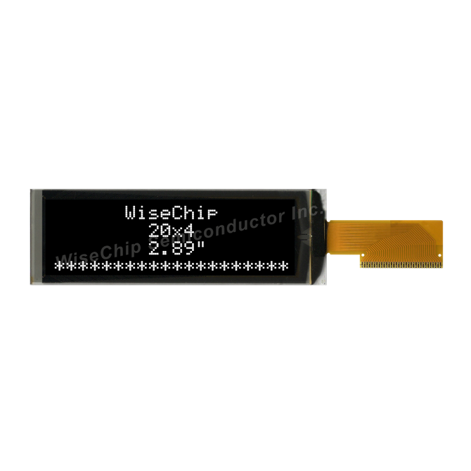 WiseChip 2.89” OLED Display - character display