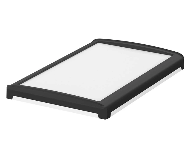 Bopla BOV 2819_ FO 9005 D 9003 (48318653) - white BoVersa plastic lid with open black design cover (275 x 185 x 29 mm)