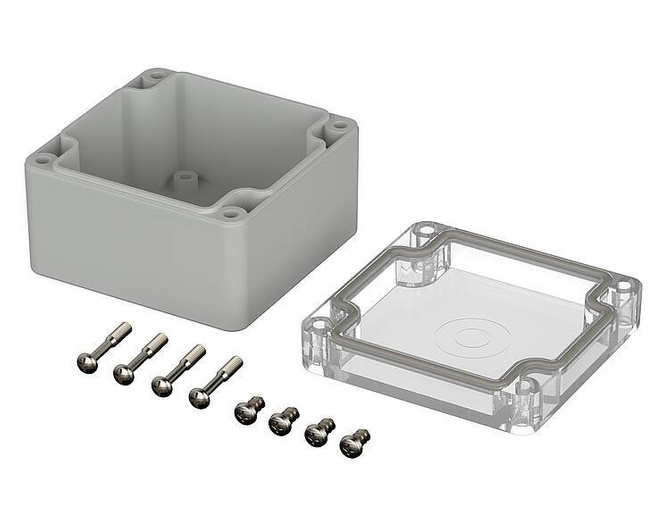 Bopla M 210 G (02210100) - PC enclosure with crystal-clear lid (82 x 80 x 55 mm)