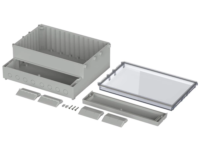 Bopla RCPM 4000 V0 (41401400) - RegloCard-Plus enclosure with crystal-clear lid (363.4 x 318.6 x 150 mm)