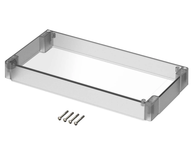 Bopla FD 3000 G (19003200) - front lid, crystal-clear with seal for CombiCard 1000-3000 (280 x 138 x 34 mm)