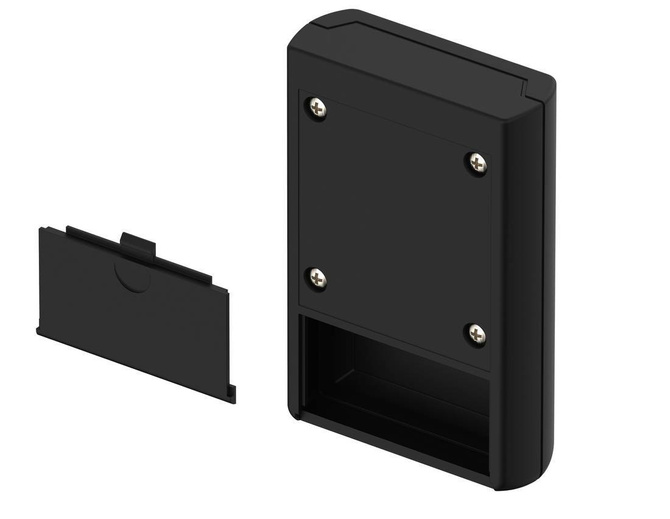 Bopla BOS 400-9005 (34400000) - hand-held enclosure with battery compartment (2 x 9V) (100 x 65 x 24 mm)