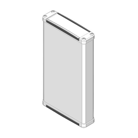 Teko - seria Minitekal SK (MTK6110PK.1) - profil aluminiowy zamknięty (120 x 67 x 19 mm)