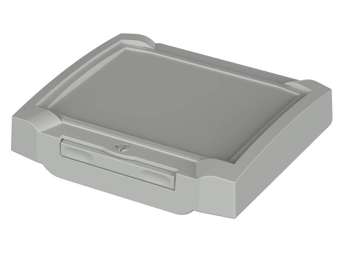 BOPLA BCD 160 OT-FSC-7035 (20161535) - pokrywa przednia z wgłębieniem zamykana na zawiasy i zamek (199 x 179,2 x 36,5 mm)