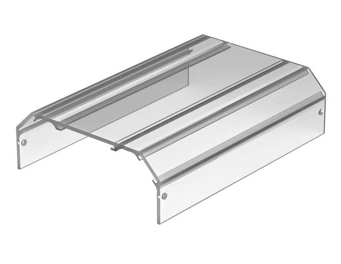 Bopla CRPM 92/34-160-E (67292161) - transparent module Combirail cover (92 x 34 x 130 mm)