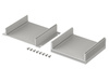 Bopla F 1048-100 KWL (97418100) - aluminium profile with wall brackets and radiator (105 x 48 x 100 mm)