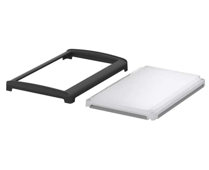 Bopla BOV 2114 FO-9005 - OT LL-SILC (48336451.SILC) - BoVersa translucent plastic lid with open black design cover for silicone seal (210 x 140 x 24 mm)