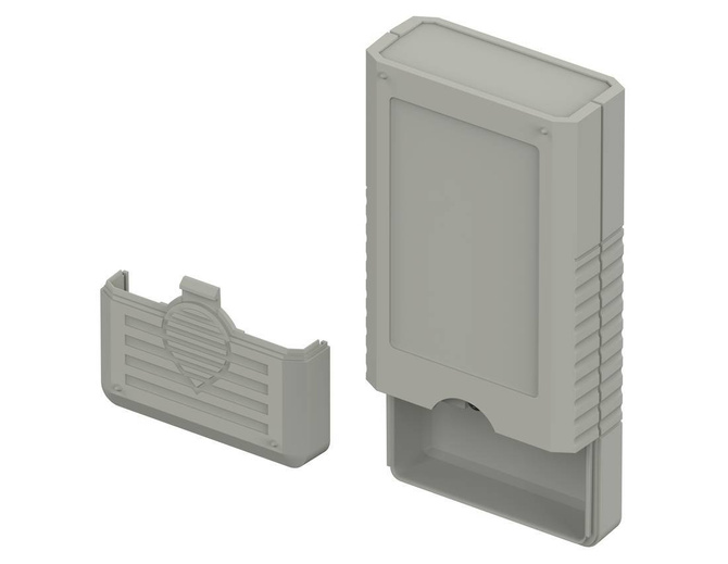 Bopla BOS 501-7038 (34501002) - hand-held enclosure with battery compartment (2 x 9V) and display screen (120 x 60 x 25 mm)