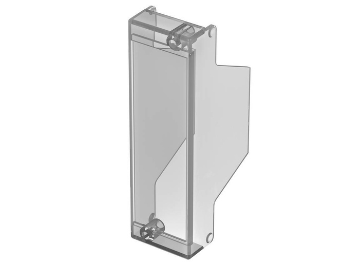 Bopla CNH 22 N (65002260) - hinged hood, narrow (9mm), crystal-clear