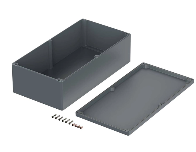 Bopla A 197 (01197000) - aluminium enclosure with neoprene seal (600 x 310 x 181 mm)