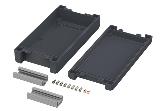 Bopla BA 241306-7024 (00115224) - enclosure with smooth lid, hinged (259 x 128 x 60 mm)