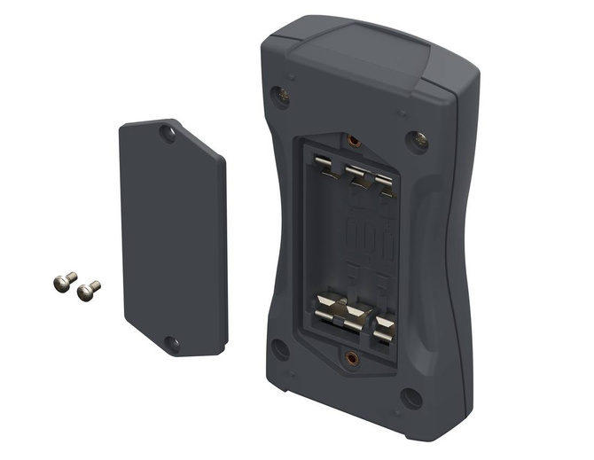 BOPLA BS 401 DIS-7024 (82401224) - ABS enclosure with display screen and battery compartment (119.3 x 64.9 x 26.5 mm)