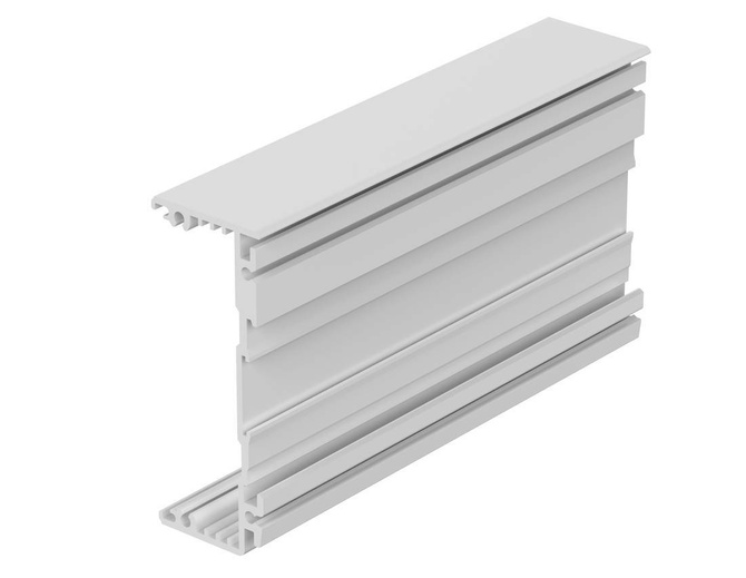 Bopla ARPG 75/31-140 (87031400) - split profile of the Alurail enclosure base (25.5 x 75 x 130 mm)